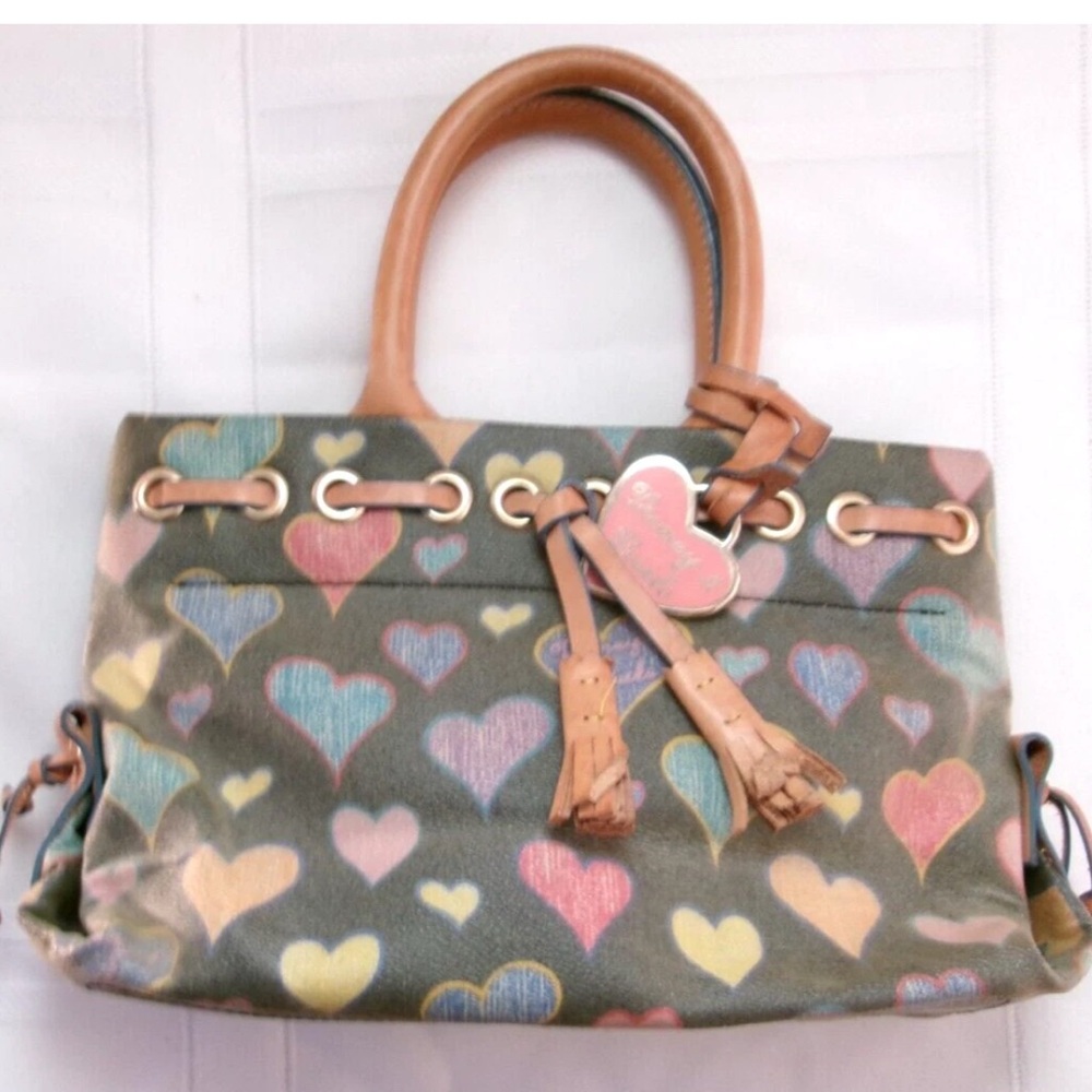 Dooney & Bourke Heart Pattern Shoulder Bag - Multicolor